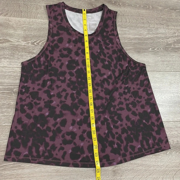 All In Motion Sleeveless Athletic Tank Black Purple Leopard Print M - Picture 12 of 14